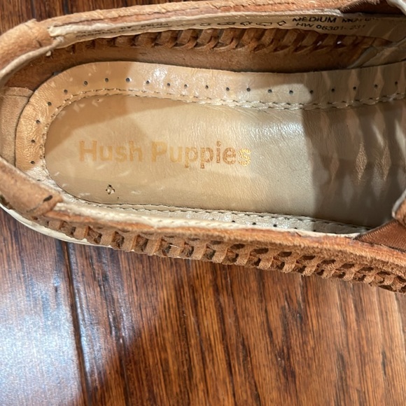 Hush Puppies Tan woven suede slip on sneakers - Picture 2 of 9